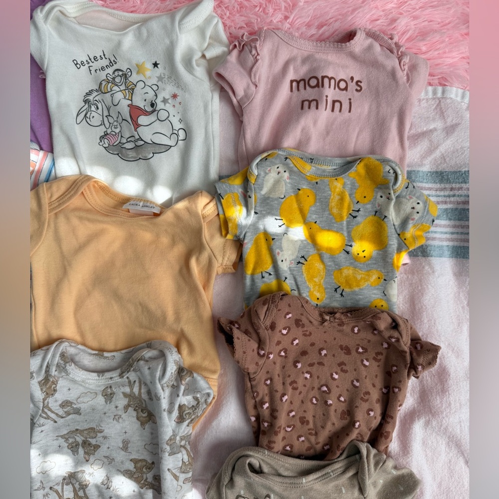 Assorted Baby Onesies Set x17 +1 short 0-3 months - Picture 4 of 6